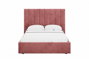Кровать 1400 Ингрид 312 Велюр Ультра коралл в Лангепасе - langepas.mebel-tymen.ru | фото
