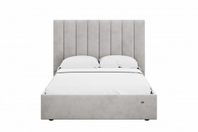 Кровать 1400 Ингрид 312 Велюр Ультра Смог в Лангепасе - langepas.mebel-tymen.ru | фото