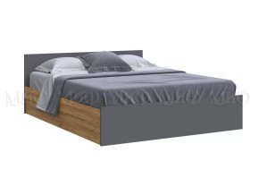 Кровать 1600 Басямиф, графит/дуб крафт в Лангепасе - langepas.mebel-tymen.ru | фото