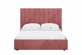 Кровать 1600 Ингрид 312 Велюр Ультра коралл в Лангепасе - langepas.mebel-tymen.ru | фото