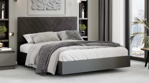 Кровать «Бетта» Тип 1 Серый графит, Велюр Серый в Лангепасе - langepas.mebel-tymen.ru | фото