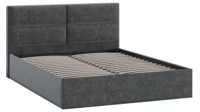Кровать без ПМ «Глосс» Тип 1 (без подъемного механизма) Микровелюр Jercy Graphite в Лангепасе - langepas.mebel-tymen.ru | фото