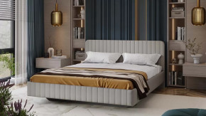 Кровать без ПМ «Шелли» Тип 1 (без подъемного механизма) Велюр Confetti Silver в Лангепасе - langepas.mebel-tymen.ru | фото