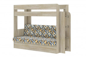 Кровать детская двухъярусная Карамель 75 Дуб Сонома ESCADA OCHRA в Лангепасе - langepas.mebel-tymen.ru | фото