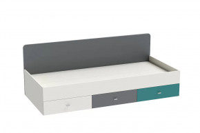 Кровать Клео арт. 010, 900*2000 мм, графит, миндаль, океан Диал в Лангепасе - langepas.mebel-tymen.ru | фото