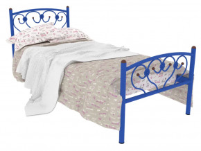 Кровать металлическая Ева Plus синяя в Лангепасе - langepas.mebel-tymen.ru | фото