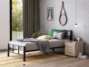 Кровать односпальная Кадис 120х190 Черный в Лангепасе - langepas.mebel-tymen.ru | фото