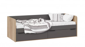 Кровать «Порто» Яблоня Беллуно, Графит софт в Лангепасе - langepas.mebel-tymen.ru | фото