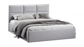Кровать с ПМ «Стелла» Тип 1 с заглушиной Микровелюр Jercy Silver в Лангепасе - langepas.mebel-tymen.ru | фото