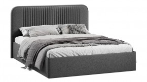 Кровать с ПМ «Тиффани» Тип 1 с заглушиной Микровелюр Jercy Graphite в Лангепасе - langepas.mebel-tymen.ru | фото