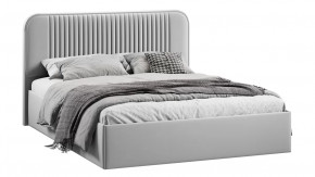Кровать с ПМ «Тиффани» Тип 1 с заглушиной Велюр Confetti Silver в Лангепасе - langepas.mebel-tymen.ru | фото