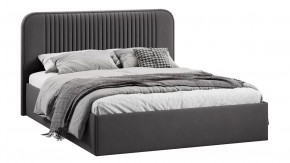 Кровать с ПМ «Тиффани» Тип 1 с заглушиной Велюр Графит в Лангепасе - langepas.mebel-tymen.ru | фото