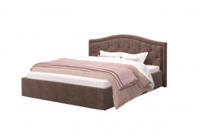 Кровать Стелла, 1400*2000 мм, велюр Rock 05, коричневый в Лангепасе - langepas.mebel-tymen.ru | фото