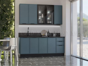 Кухня Николь 2,0/900м (Браш Блю) в Лангепасе - langepas.mebel-tymen.ru | фото