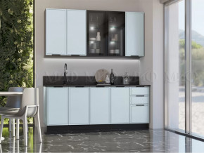 Кухня Николь 2,0/900м (Браш Деним Блю) в Лангепасе - langepas.mebel-tymen.ru | фото