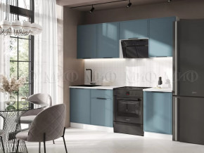 Кухня Николь 2,1м (Браш Блю) в Лангепасе - langepas.mebel-tymen.ru | фото