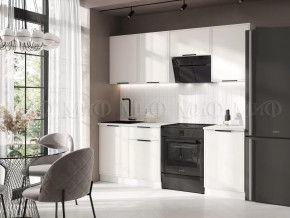 Кухня Николь 2,1м (Холст белый) в Лангепасе - langepas.mebel-tymen.ru | фото