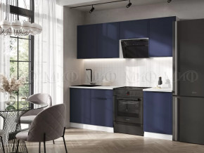Кухня Николь 2,1м (Холст сапфировый) в Лангепасе - langepas.mebel-tymen.ru | фото