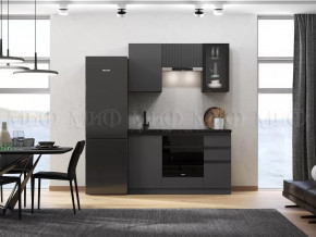 Кухня Техно-6 1,5м (Графит/Графит софт) в Лангепасе - langepas.mebel-tymen.ru | фото