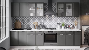 Кухонный гарнитур «Белладжио» №2 Белый, Софт графит в Лангепасе - langepas.mebel-tymen.ru | фото