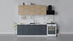 Кухонный гарнитур «Гранита» длиной 200 см в Лангепасе - langepas.mebel-tymen.ru | фото