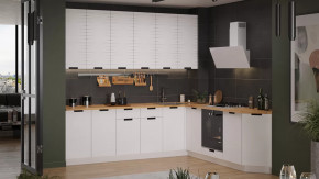 Кухонный гарнитур «Гренада» №14 Белый, Холст Белый в Лангепасе - langepas.mebel-tymen.ru | фото