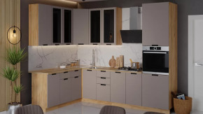 Кухонный гарнитур «Гренада» №16 Дуб Крафт золотой, Холст латте в Лангепасе - langepas.mebel-tymen.ru | фото