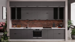 Кухонный гарнитур «Гренада» №19 Белый, Холст Вулкан в Лангепасе - langepas.mebel-tymen.ru | фото