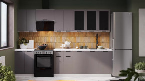 Кухонный гарнитур «Гренада» №3 Белый, Холст Вулкан в Лангепасе - langepas.mebel-tymen.ru | фото