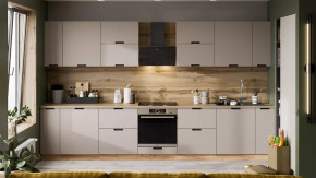 Кухонный гарнитур «Гренада» №8 Дуб Крафт золотой, Холст латте в Лангепасе - langepas.mebel-tymen.ru | фото