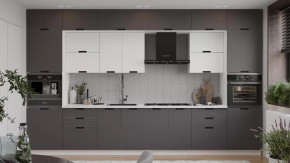 Кухонный гарнитур «Гренада» №9 Белый, Холст Белый, Холст Вулкан в Лангепасе - langepas.mebel-tymen.ru | фото