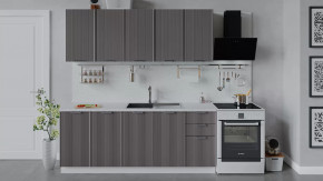 Кухонный гарнитур «Кимберли» длиной 200 см Белый, Муссон в Лангепасе - langepas.mebel-tymen.ru | фото