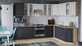 Кухонный гарнитур «Лина» №2 Дуб крафт золотой/Графит в Лангепасе - langepas.mebel-tymen.ru | фото