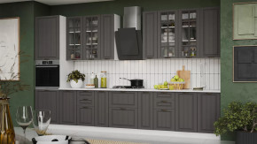 Кухонный гарнитур «Лина» №7 Белый, Графит в Лангепасе - langepas.mebel-tymen.ru | фото