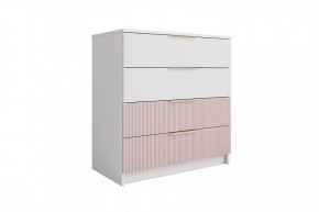 ЛАВИС КМД 800.1 Комод 4ящ (ш800*г450*в860мм), белый в Лангепасе - langepas.mebel-tymen.ru | фото