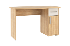 Стол компьютерный 1200 Лайт-1 дуб сонома/белый в Лангепасе - langepas.mebel-tymen.ru | фото