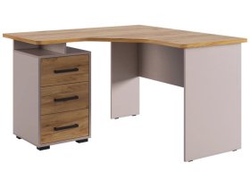 Стол компьютерный 1200 угловой Лайт-2 кашемир/дуб крафт золотой в Лангепасе - langepas.mebel-tymen.ru | фото