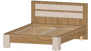 Ленора Кровать 1400 Дуб вотан/Кашемир в Лангепасе - langepas.mebel-tymen.ru | фото