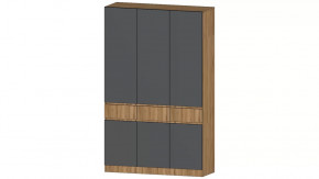 Ленора Шкаф 3х ств. Дуб вотан/Графит в Лангепасе - langepas.mebel-tymen.ru | фото
