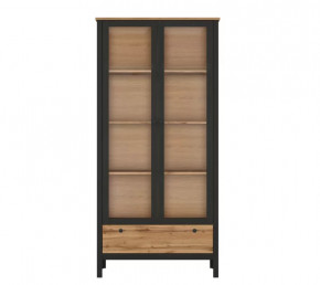 LOFT шкаф REG2W1S (Дуб вотан/Черный) в Лангепасе - langepas.mebel-tymen.ru | фото