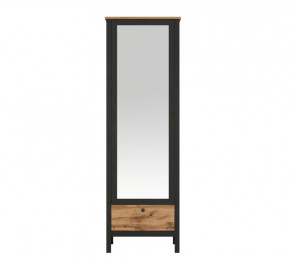 LOFT шкаф SZF1W1S/60 (Дуб вотан/Черный) в Лангепасе - langepas.mebel-tymen.ru | фото