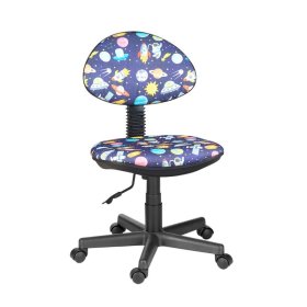 Кресло Логика  Т-59 (космос на синем) без подлокотников в Лангепасе - langepas.mebel-tymen.ru | фото