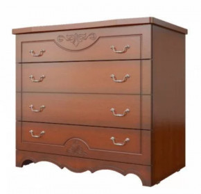 ЛОТОС ЛАК Комод 4 ящика Орех в Лангепасе - langepas.mebel-tymen.ru | фото