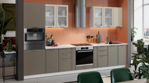 Модульная кухня «Белладжио» Белый, Софт панакота, Софт капучино в Лангепасе - langepas.mebel-tymen.ru | фото