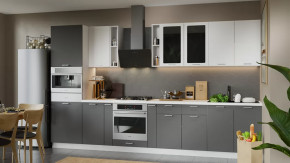 Модульная кухня «Габриэлла» Белый/Сноу/Титан в Лангепасе - langepas.mebel-tymen.ru | фото