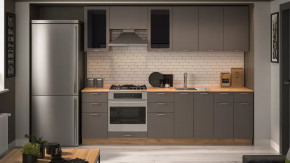 Модульная кухня «Габриэлла» Дуб крафт золотой/Муссон в Лангепасе - langepas.mebel-tymen.ru | фото