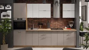 Модульная кухня «Габриэлла» Дуб крафт золотой/Сноу/Муссон в Лангепасе - langepas.mebel-tymen.ru | фото