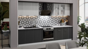 Модульная кухня «Кимберли» Белый, Сноу, Титан в Лангепасе - langepas.mebel-tymen.ru | фото