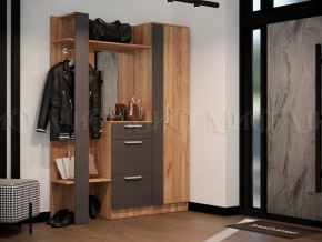 Модульная прихожая Мартина Графит, Дуб крафт в Лангепасе - langepas.mebel-tymen.ru | фото