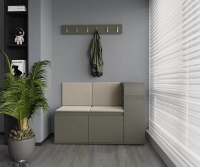 Модульная прихожая Stark 3 Серый графит/Велюр бежевый НК-мебель в Лангепасе - langepas.mebel-tymen.ru | фото